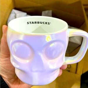 Starbucks Ceramic Skull Mug Halloween 👻 NWT